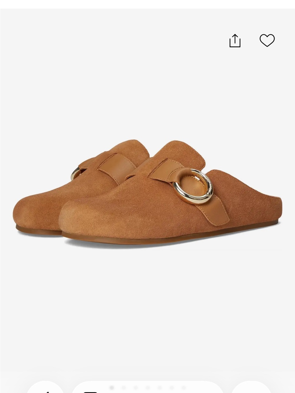 NWOT! Kate Spade Halo Swede Slip-On Clogs, color bungalow, size 7